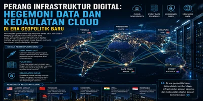 Perang Infrastruktur Digital: Hegemoni Data dan Kedaulatan Cloud di Era Geopolitik Baru